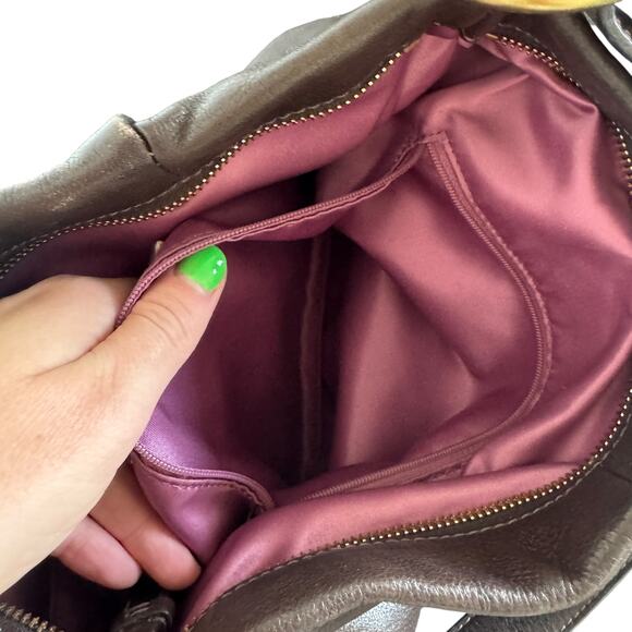 Coach Madison Isabelle Leather Satchel Brown - Picture 7 of 13